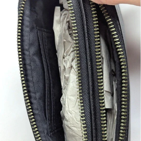 Coach Crossbody Clutch Bag In Canyon Quilt Denim Patchwork Leather NWT - Picture 7 of 8